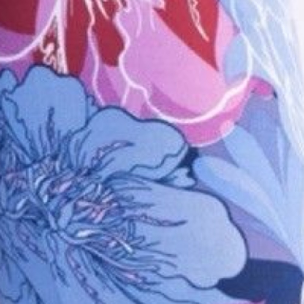 NWT Agnes & Dora Violet Femme Floral Leggings   L